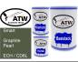 Preview: Smart, Graphite Pearl, ECH / CD6L: 500ml Lackdose + 500ml Klarlack + 250ml Härter - Set, von ATW Autoteile West.